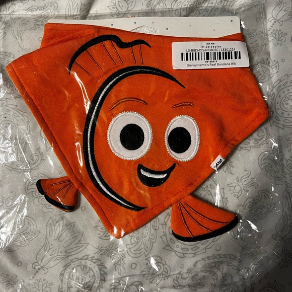 Little Sleepies Other - Little Sleepies Orange Fish Bib